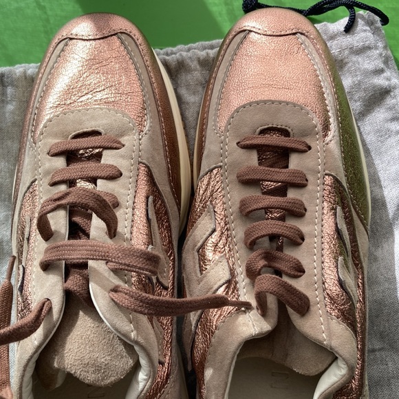 Hogan copper leather sneakers Size 9 1/2 - Picture 4 of 8